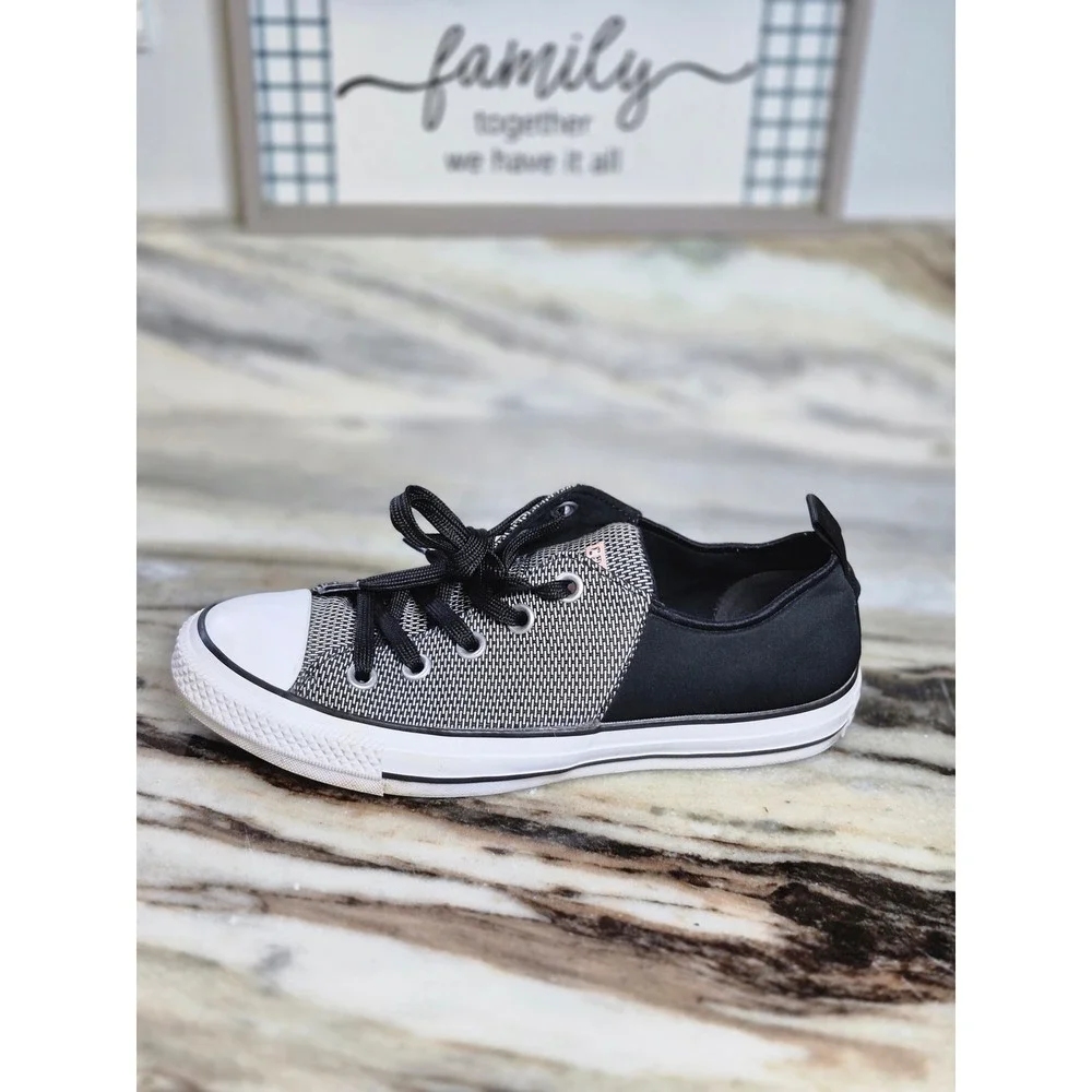 Converse Chuck Taylor All Star Madison Black White Woven Sneakers Womens 7 - Picture 9 of 9